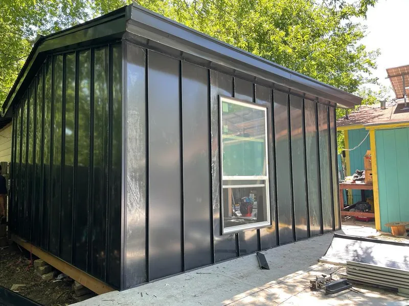 Black standing seam metal wall panels for Metal Roof Installation in Avocado Heights